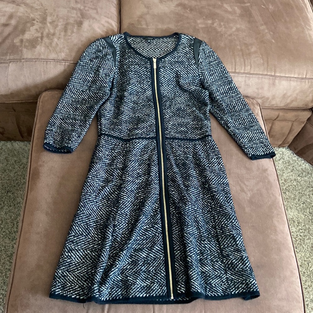 Ann Taylor long sleeve dress black
